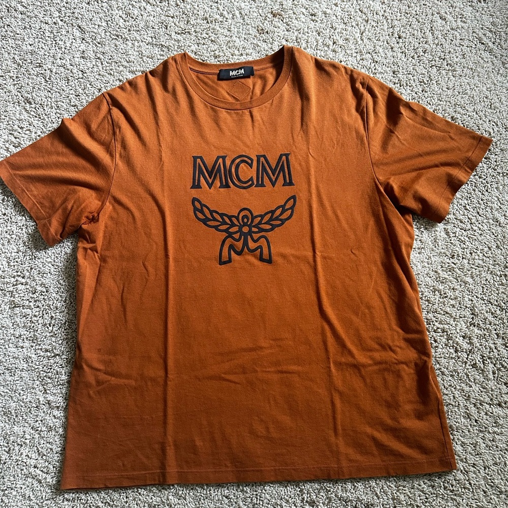 MCM Men's Rust Short Sleeve Tee